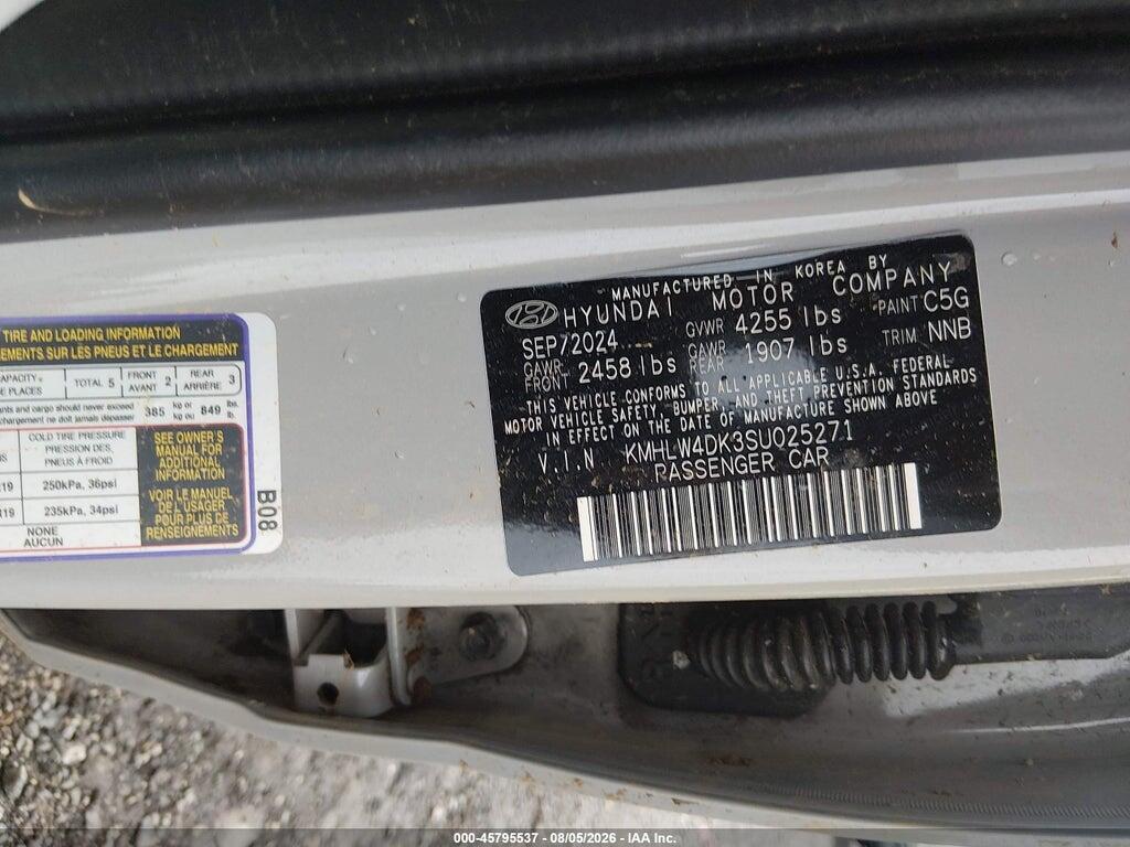 KMHLW4DK3SU025271 2025 HYUNDAI ELANTRA N photo no. 9