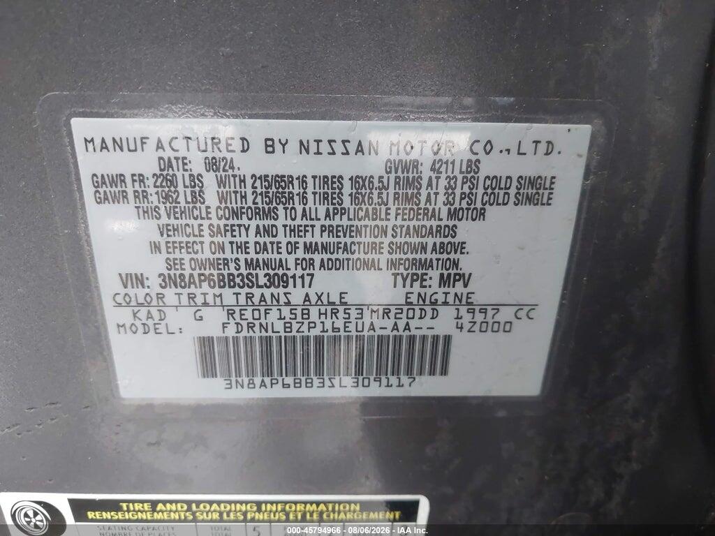 3N8AP6BB3SL309117 2025 NISSAN KICKS photo no. 9
