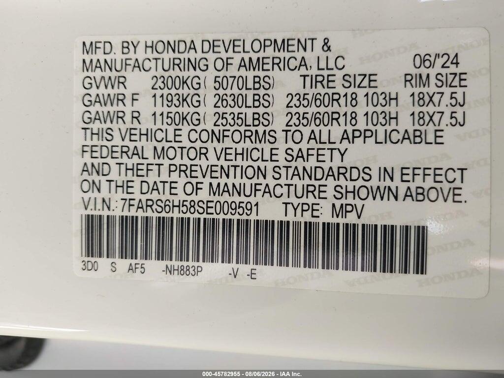7FARS6H58SE009591 2025 HONDA CR-V HYBRID photo no. 9