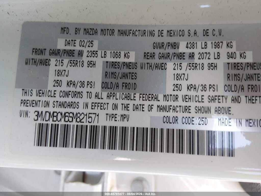 3MVDMBCM6SM821571 2025 MAZDA CX-30 photo no. 9