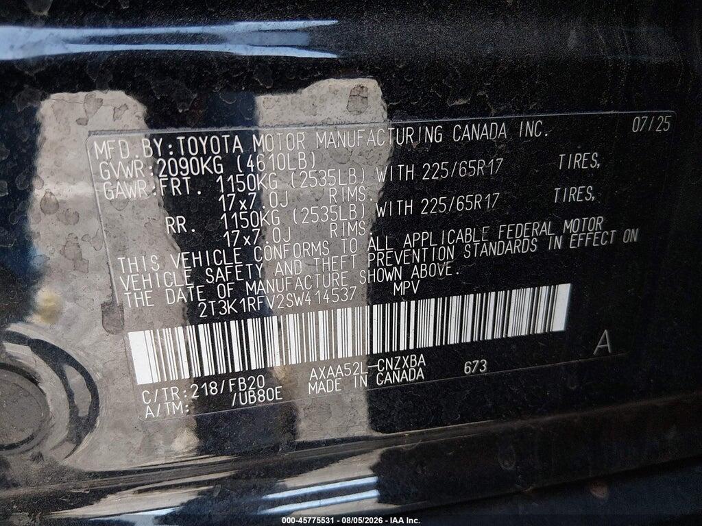 2T3K1RFV2SW414537 2025 TOYOTA RAV4 photo no. 9