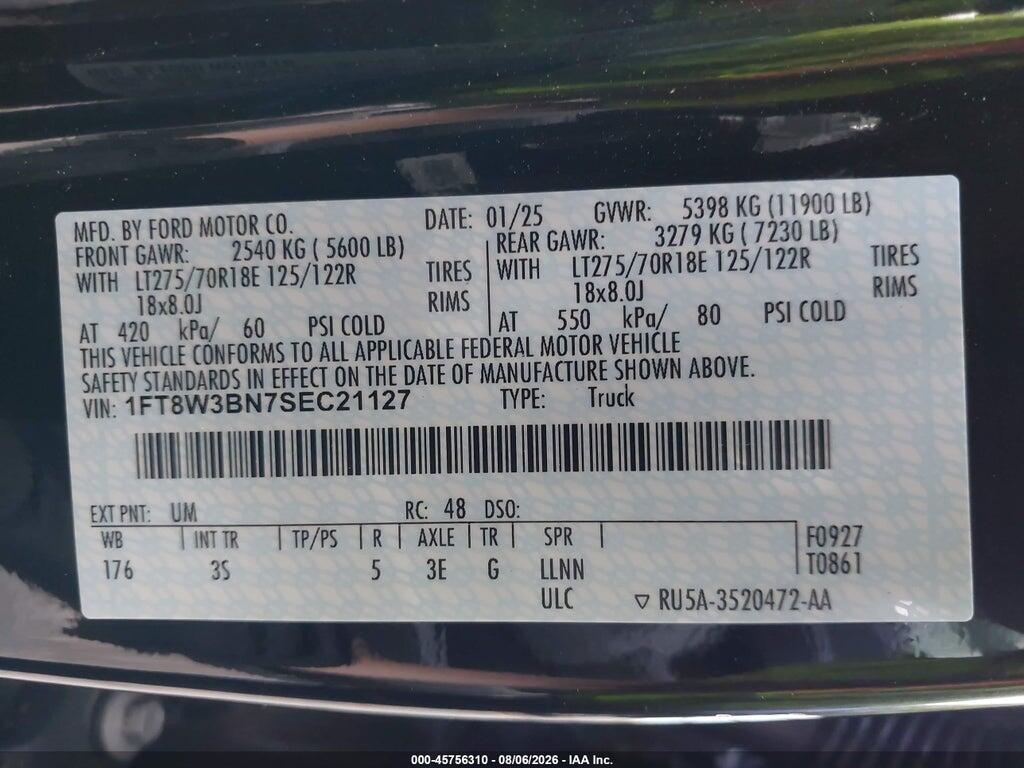 1FT8W3BN7SEC21127 2025 FORD F-350 photo no. 9
