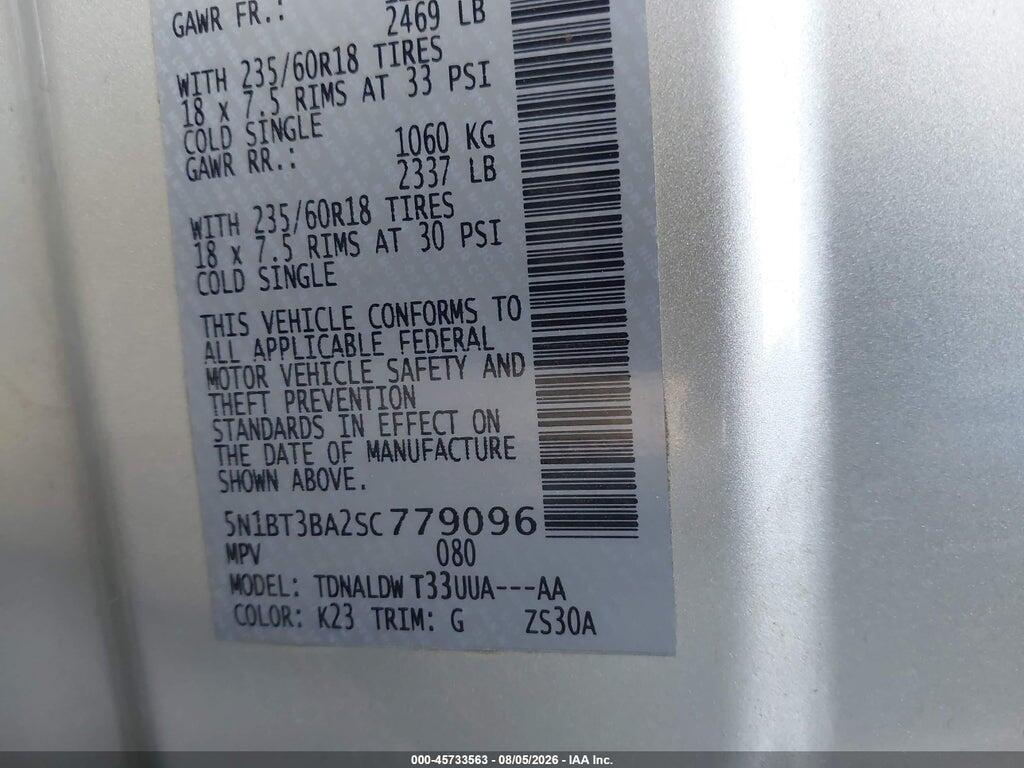 5N1BT3BA2SC779096 2025 NISSAN ROGUE photo no. 9