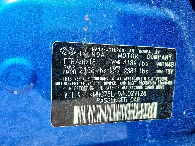 2018 HYUNDAI IONIQ ELECTRIC BASE — Фото 12 из 12