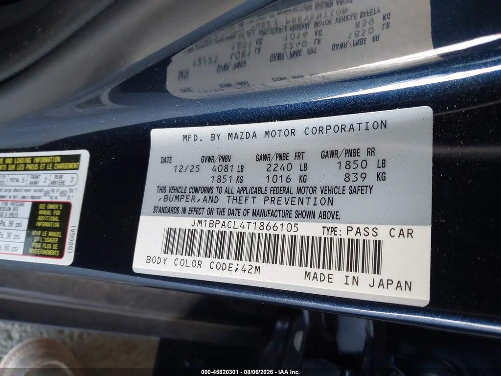 JM1BPACL4T1866105 2026 MAZDA MAZDA3 photo no. 9