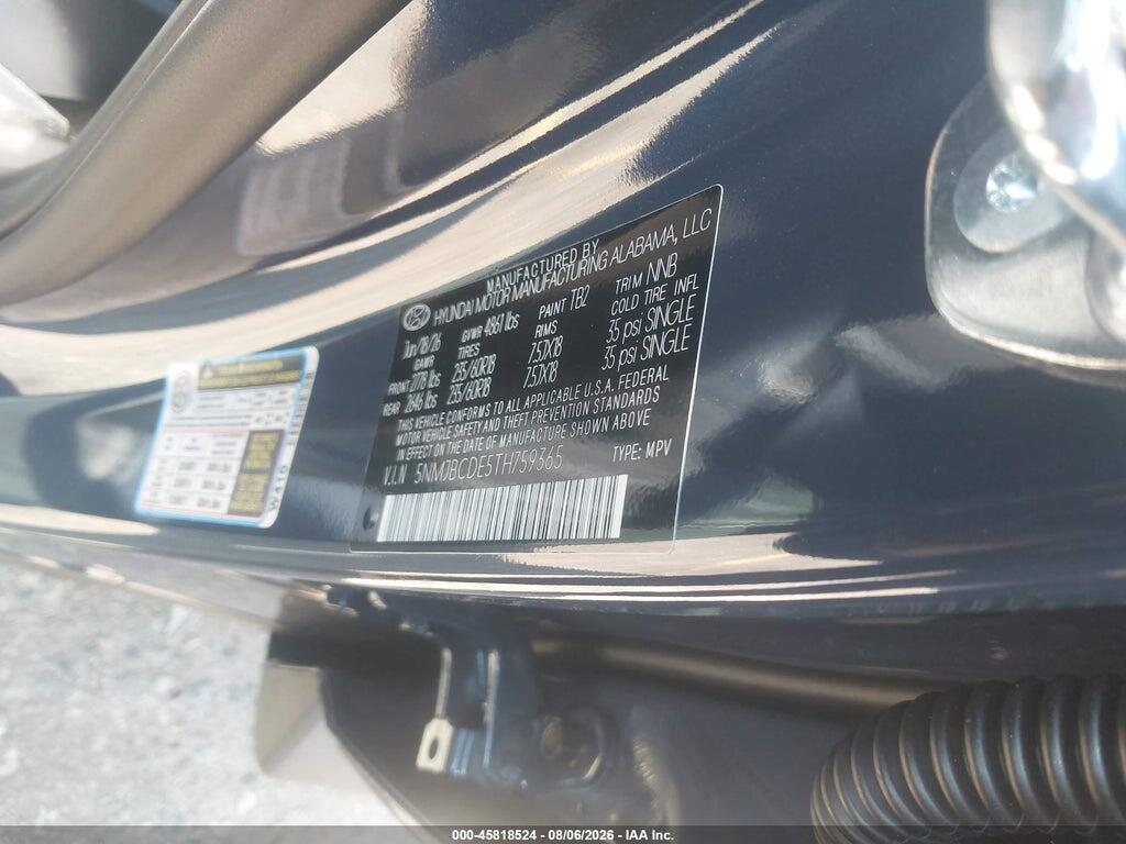 5NMJBCDE5TH759365 2026 HYUNDAI TUCSON photo no. 9