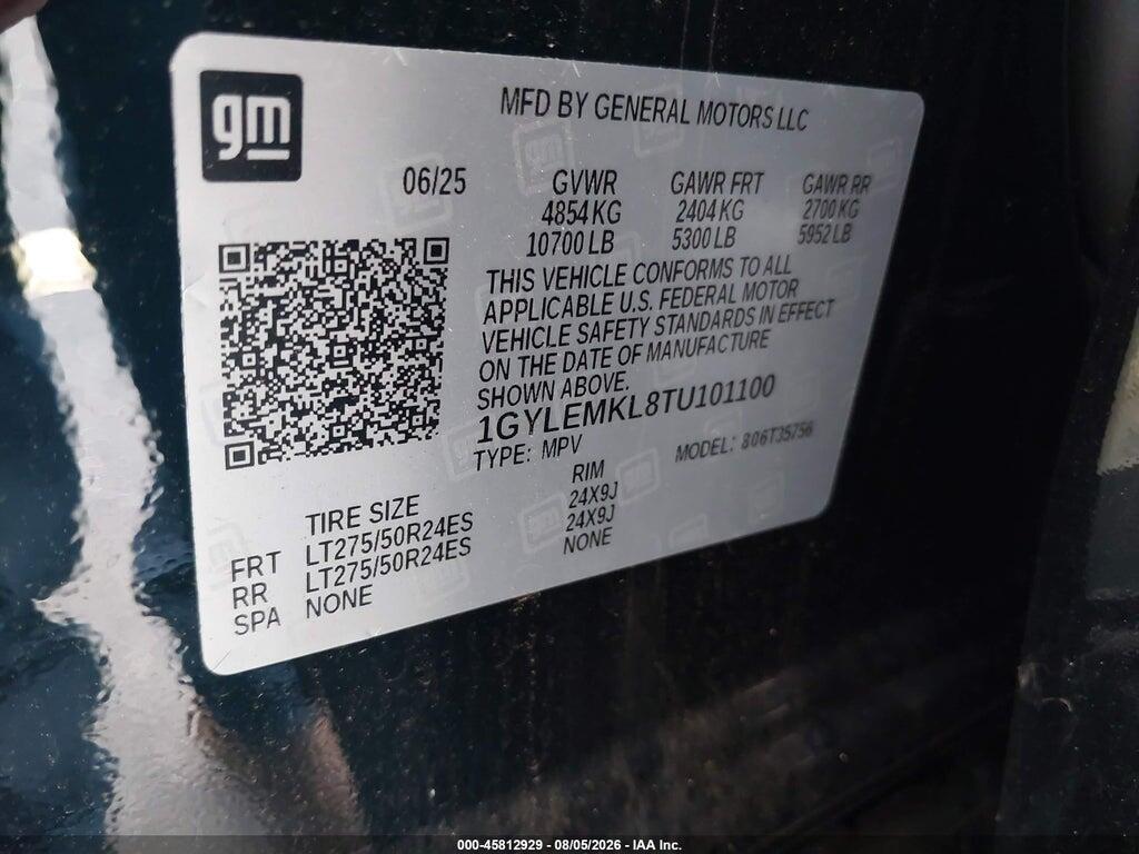 1GYLEMKL8TU101100 2026 CADILLAC ESCALADE IQL photo no. 8