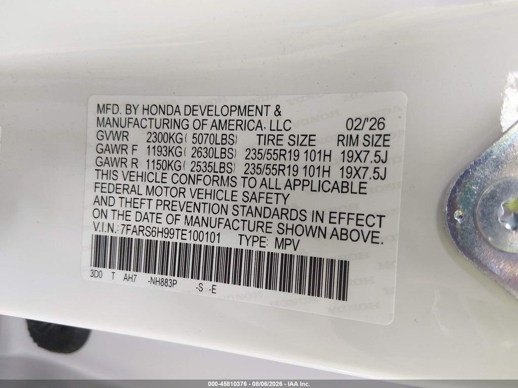 7FARS6H99TE100101 2026 HONDA CR-V HYBRID photo no. 9