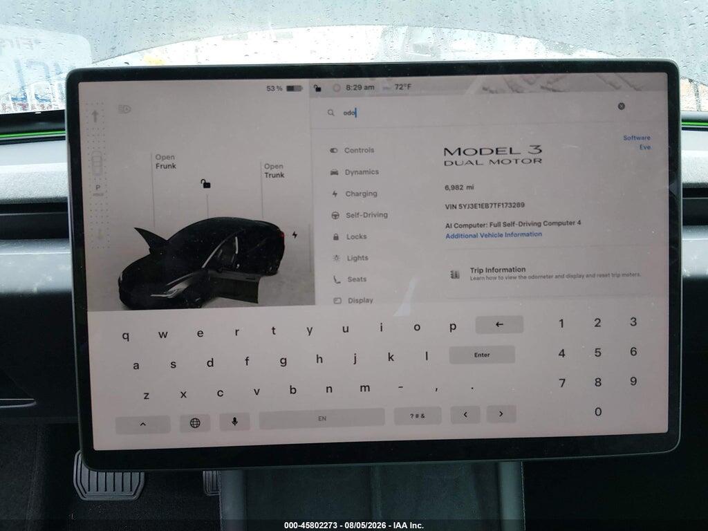 5YJ3E1EB7TF173289 2026 TESLA MODEL 3 photo no. 7