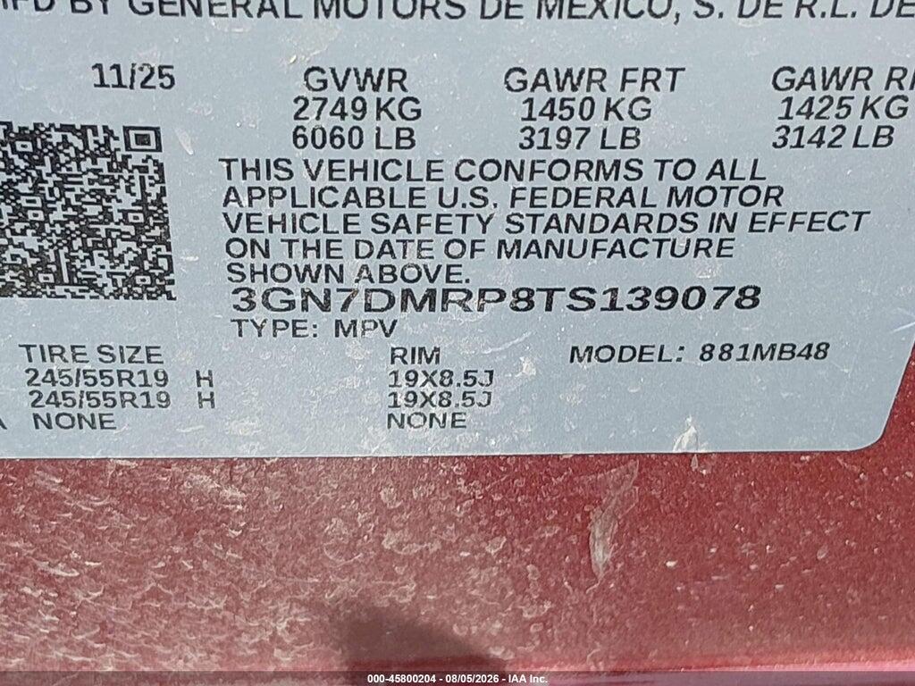 3GN7DMRP8TS139078 2026 CHEVROLET EQUINOX EV photo no. 9