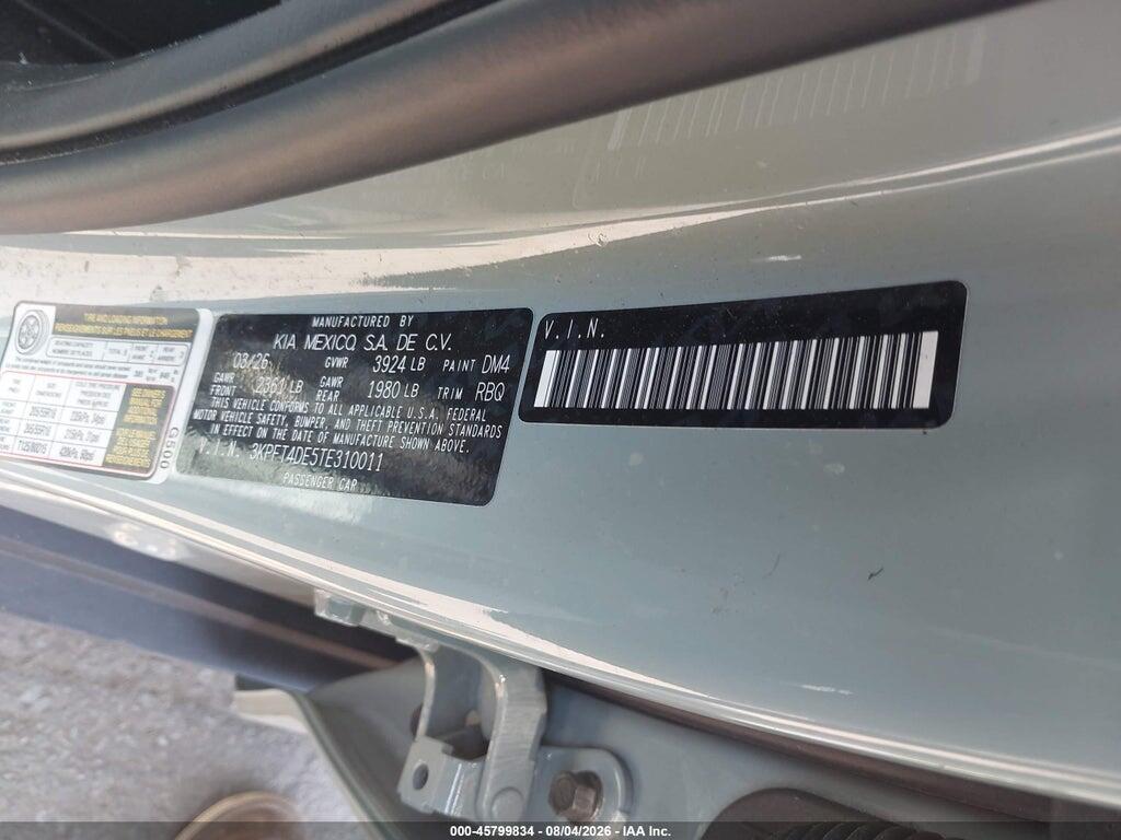 3KPFT4DE5TE310011 2026 KIA K4 photo no. 9