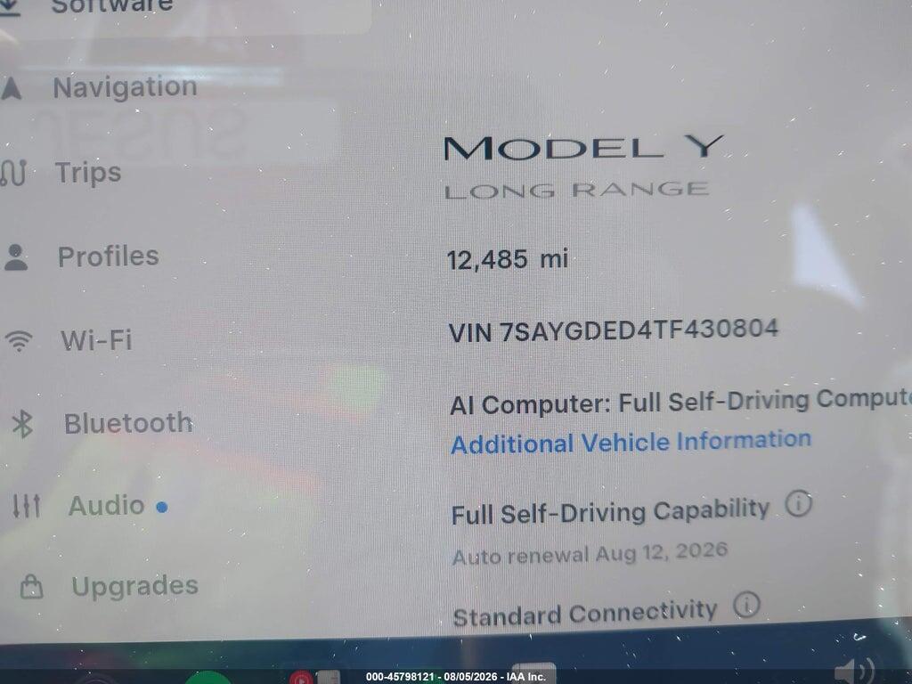 7SAYGDED4TF430804 2026 TESLA MODEL Y photo no. 7
