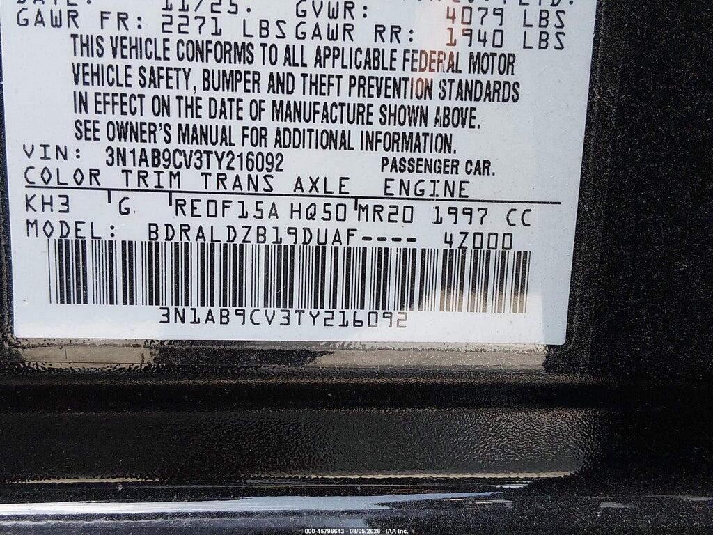 3N1AB9CV3TY216092 2026 NISSAN SENTRA photo no. 9