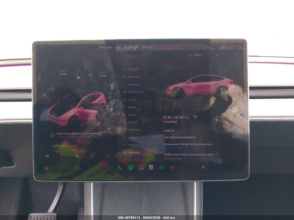 7SAYGDED0TA588053 2026 TESLA MODEL Y photo no. 7