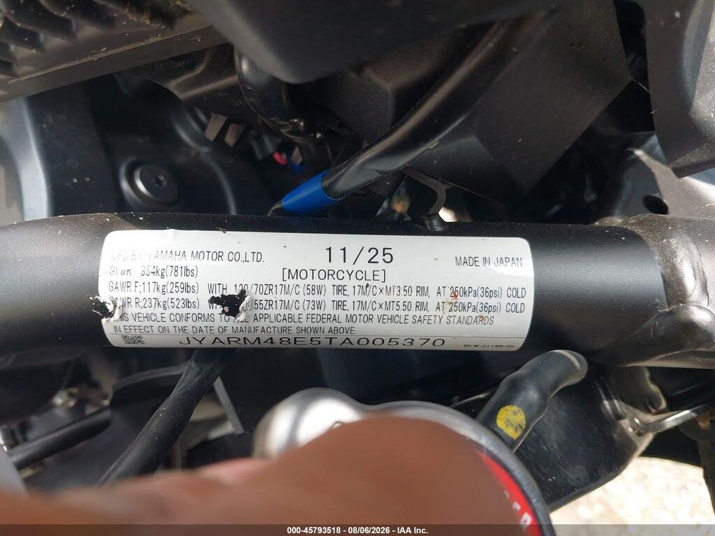 JYARM48E5TA005370 2026 YAMAHA MTN690 photo no. 10