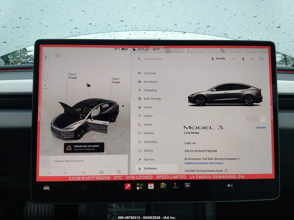 5YJ3E1EA5TF185206 2026 TESLA MODEL 3 photo no. 7