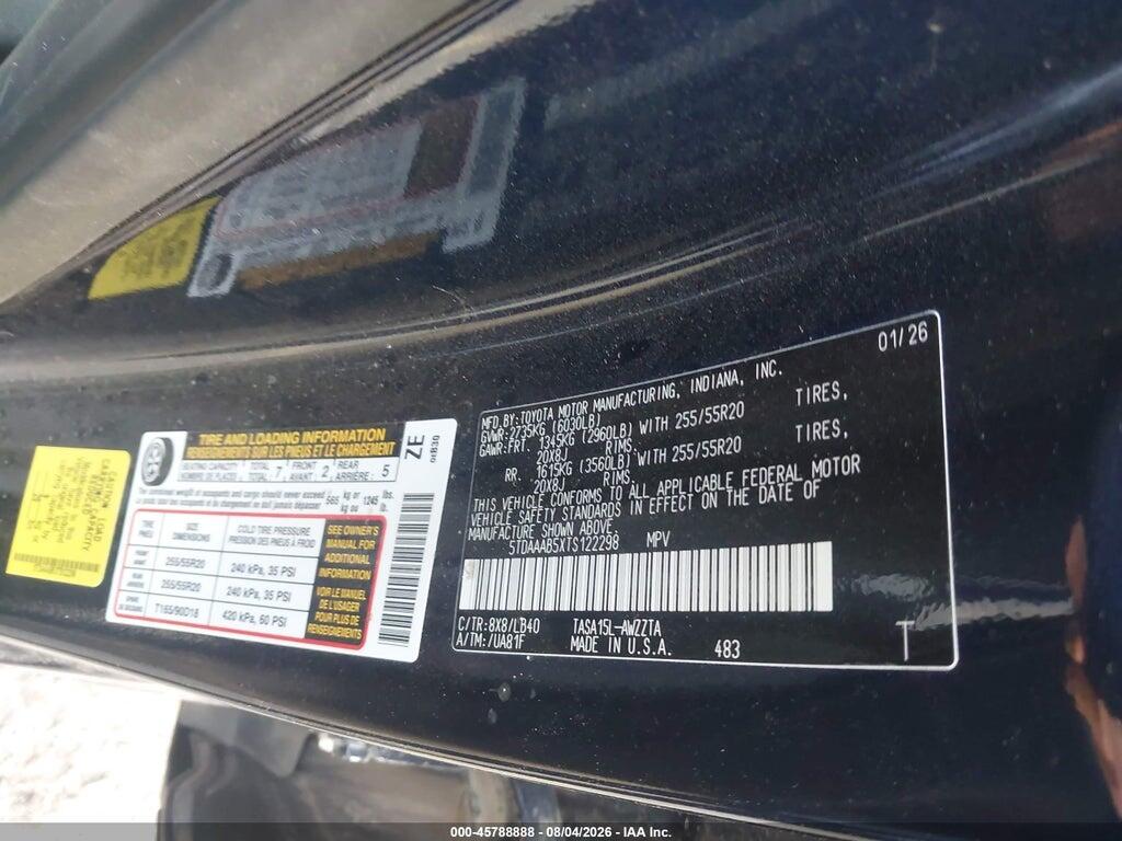5TDAAAB5XTS122298 2026 TOYOTA GRAND HIGHLANDER photo no. 9