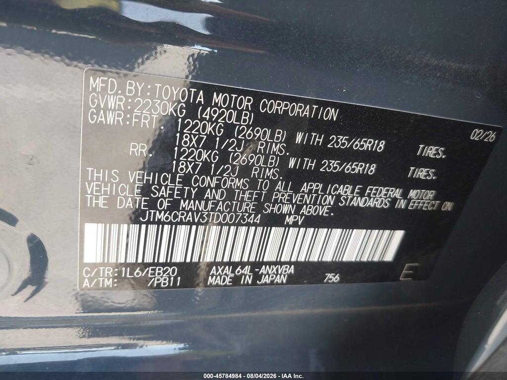 JTM6CRAV3TD007344 2026 TOYOTA RAV4 photo no. 9