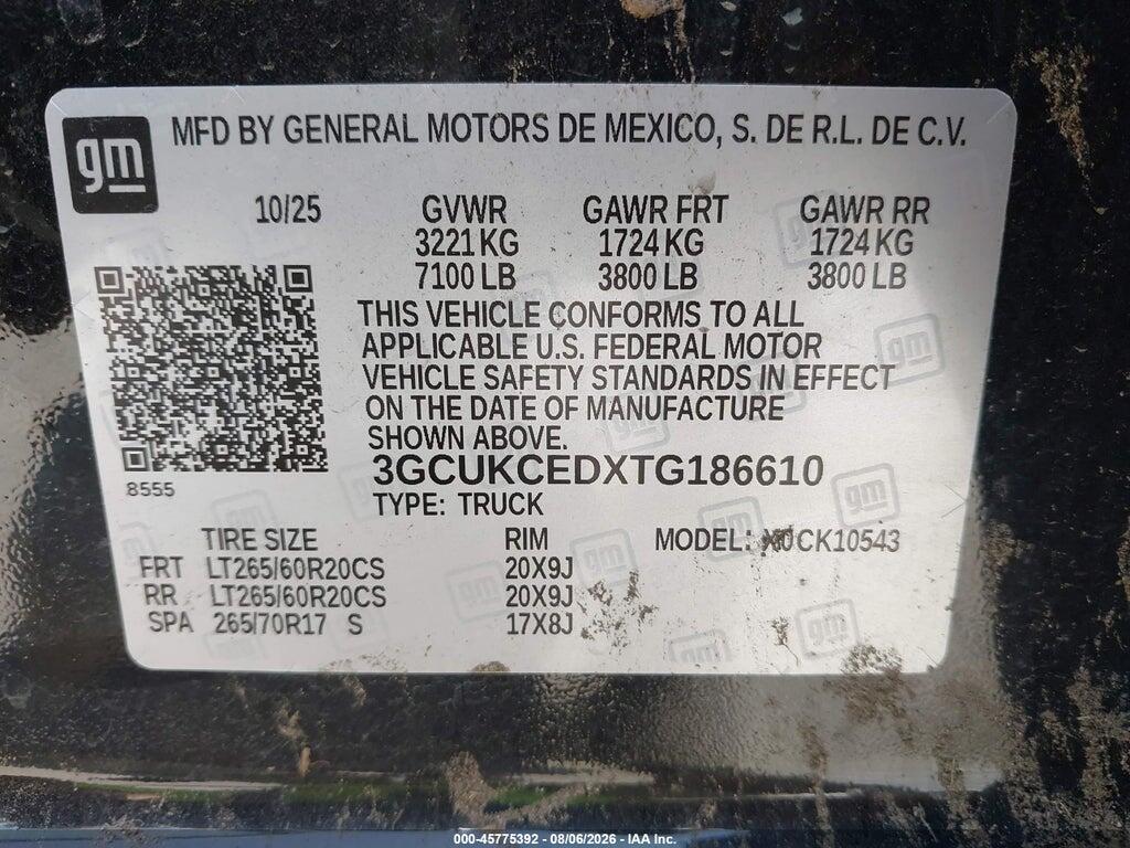 3GCUKCEDXTG186610 2026 CHEVROLET SILVERADO 1500 photo no. 8