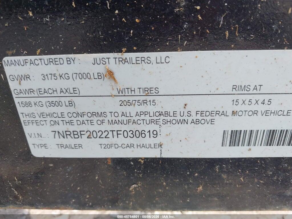 7NRBF2022TF030619 2026 UTILITY TRAILER MFG OTHER photo no. 9