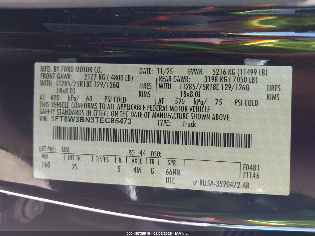 1FT8W3BN3TEC85473 2026 FORD F-350 photo no. 9