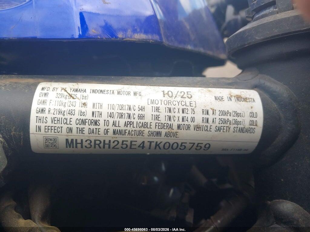 MH3RH25E4TK005759 2026 YAMAHA YFZ320 photo no. 10