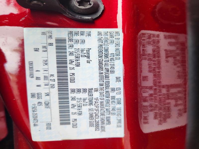 1FADP3F24DL288882 2013 FORD FOCUS photo no. 12