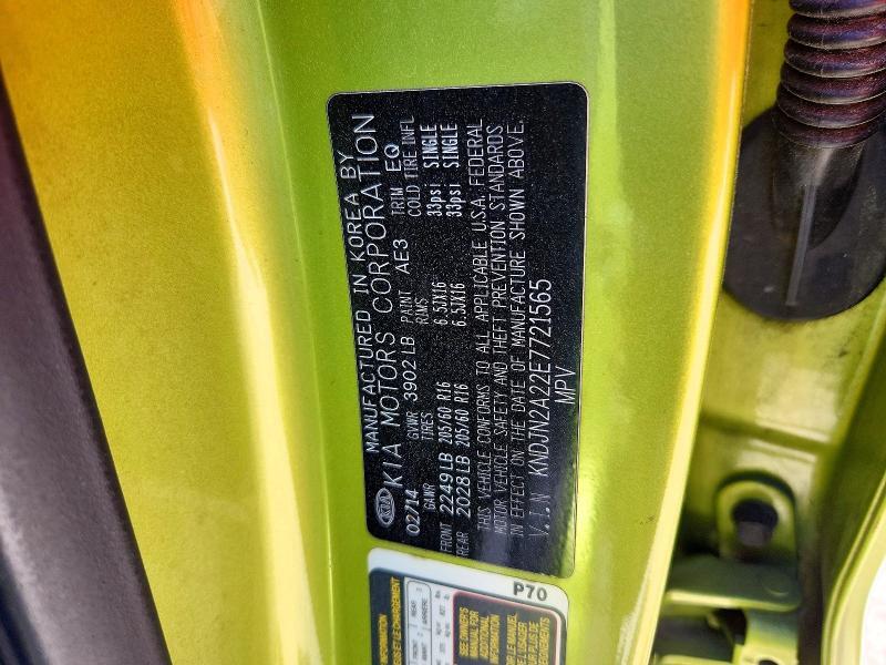 2014 KIA SOUL BASE — Фото 14 из 14