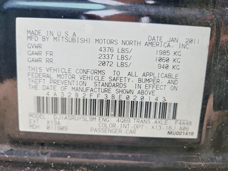 2011 MITSUBISHI GALANT FE — Фото 13 из 13