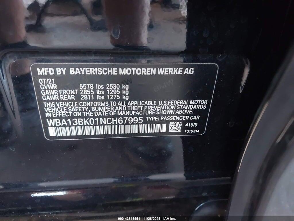 WBA13BK01NCH67995 2022 BMW M550 photo no. 9