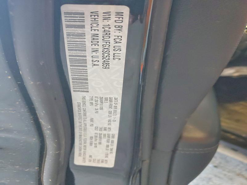 1C4RDJFGXSC524859 2025 DODGE DURANGO photo no. 12
