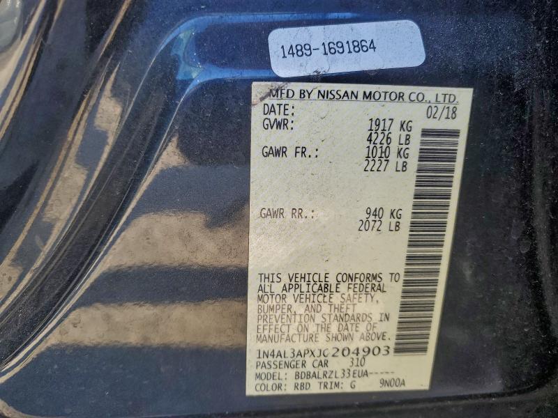 2018 NISSAN ALTIMA 2.5 — Фото 13 из 13