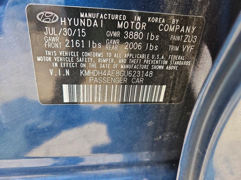 2016 HYUNDAI ELANTRA VALUE EDITION — Фото 12 из 12