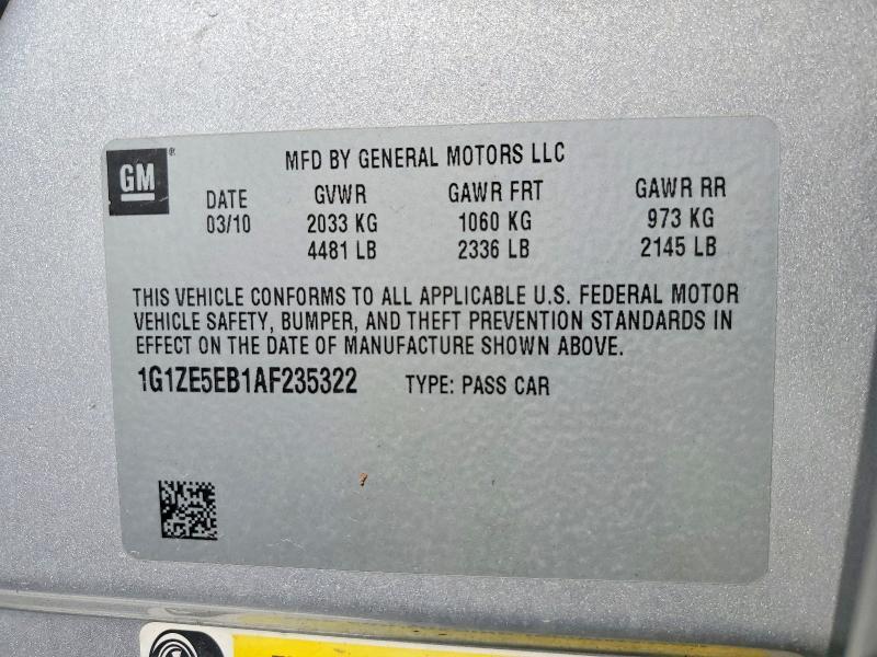 2010 CHEVROLET MALIBU LTZ — Фото 13 из 13