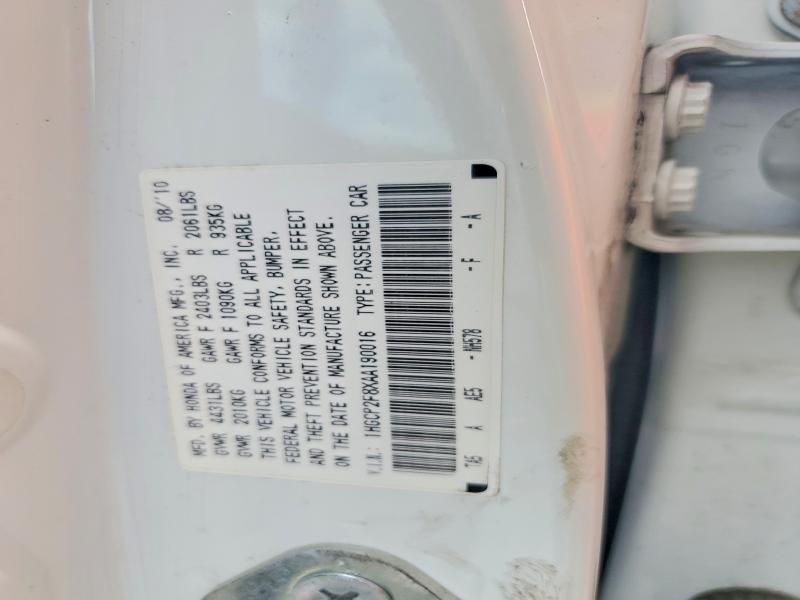 1HGCP2F8XAA190016 2010 HONDA ACCORD photo no. 12