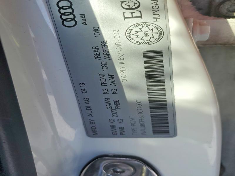 2018 AUDI A3 PREMIUM PLUS — Фото 12 из 12