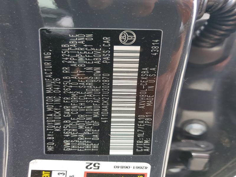 4T1DAACK2TU302870 2026 TOYOTA CAMRY photo no. 12