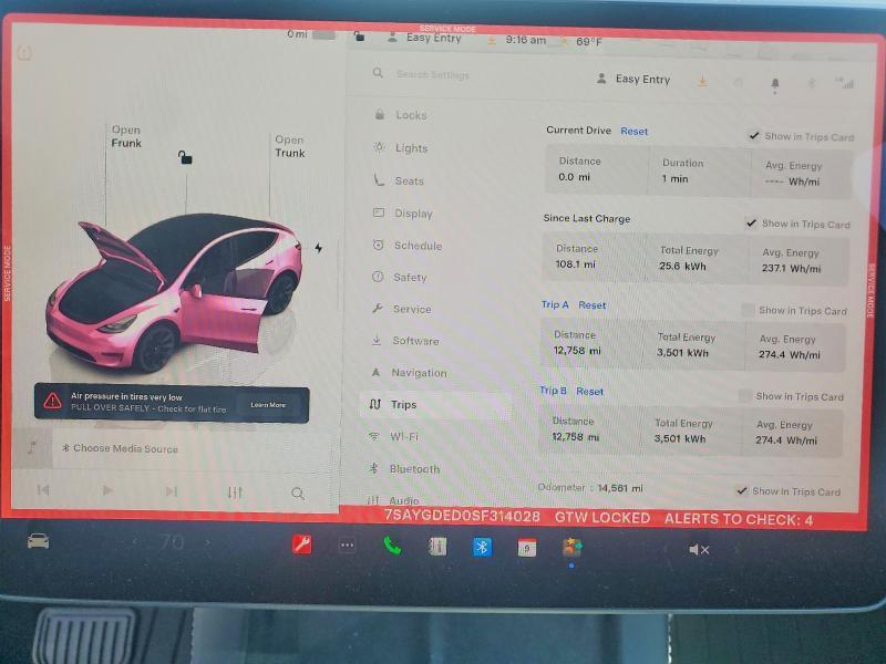7SAYGDED0SF314028 2025 TESLA MODEL Y photo no. 9