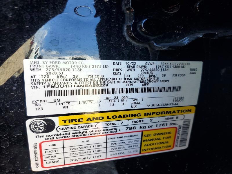 2022 FORD EXPEDITION XLT — Фото 13 из 13