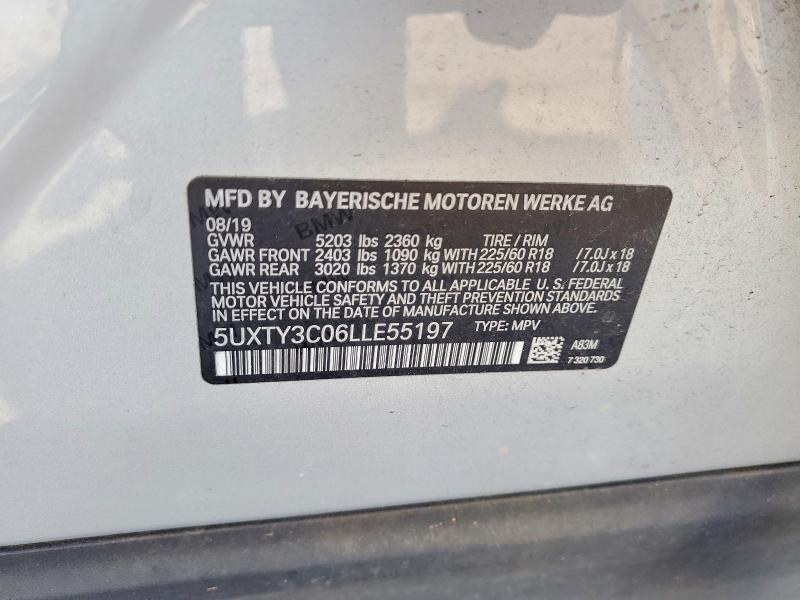 2020 BMW X3 SDRIVE30I — Фото 13 из 13