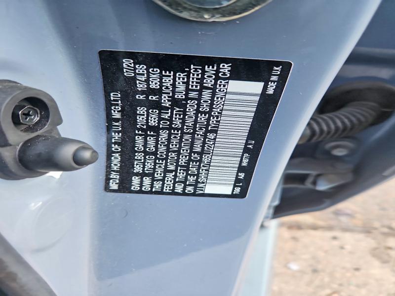 SHHFK7H65LU224746 2020 HONDA CIVIC photo no. 12
