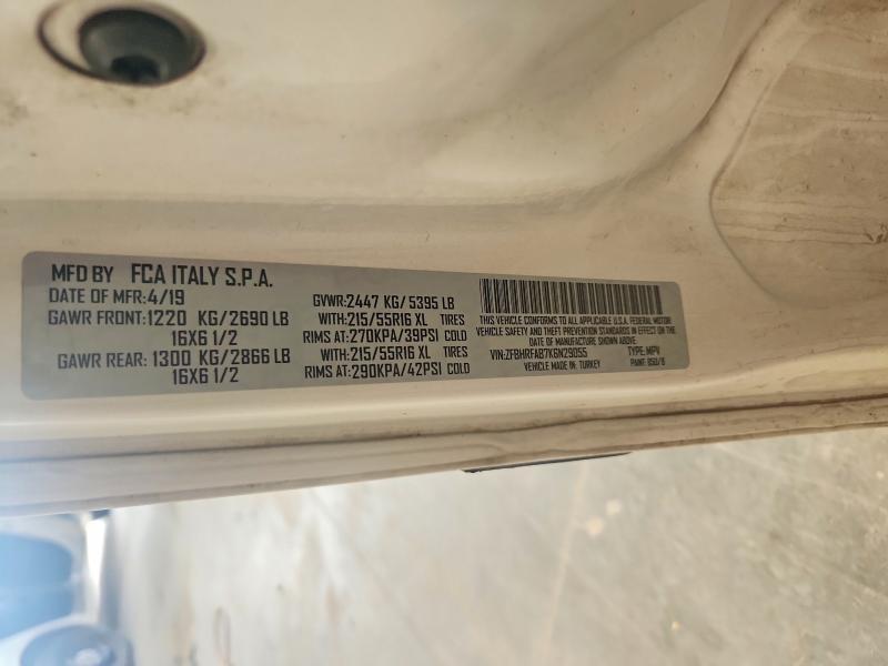 ZFBHRFAB7K6N29055 2019 RAM PROMASTER CITY photo no. 12
