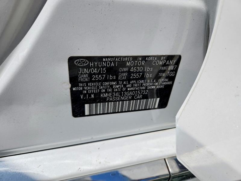 2016 HYUNDAI SONATA HYBRID LIMITED — Фото 13 из 13