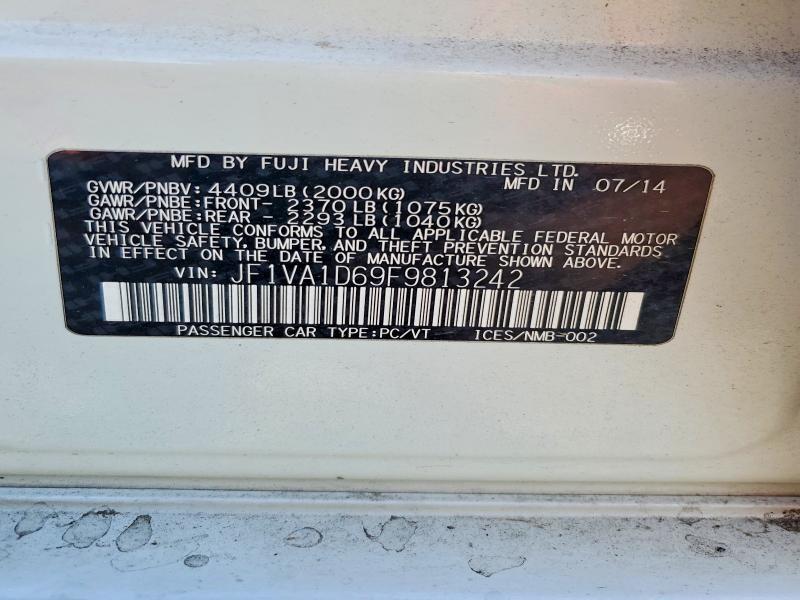 2015 SUBARU WRX PREMIUM — Фото 13 из 13