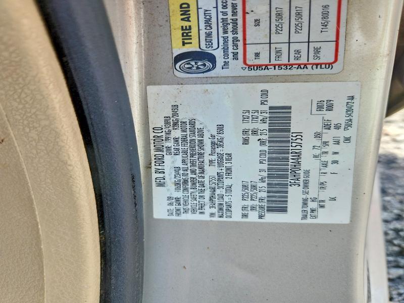 2010 FORD FUSION SE — Фото 12 из 12