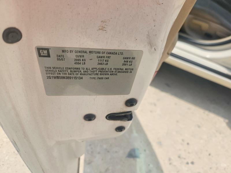 2G1WB58K089115134 2008 CHEVROLET IMPALA photo no. 12