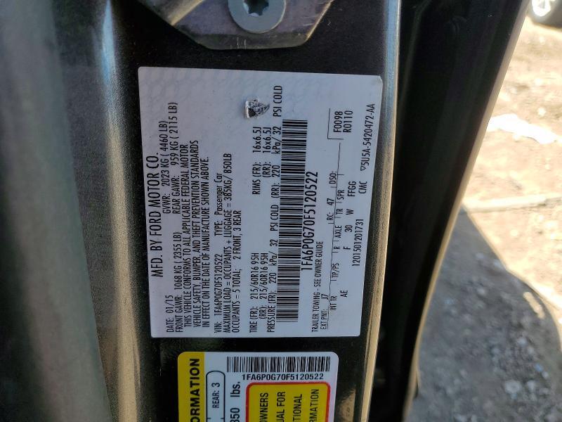 2015 FORD FUSION S — Фото 12 из 12