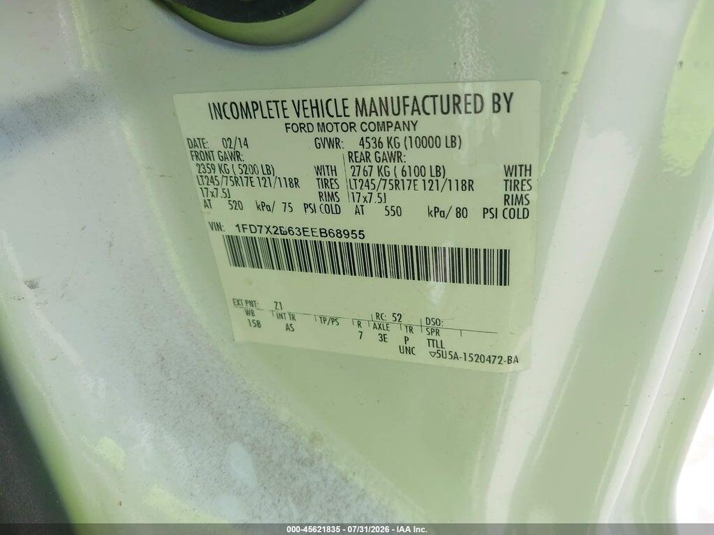 1FD7X2B63EEB68955 2014 FORD F-250 photo no. 9