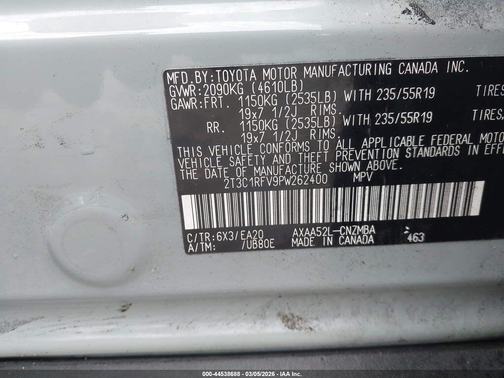 2T3C1RFV9PW262400 2023 TOYOTA RAV4 photo no. 9