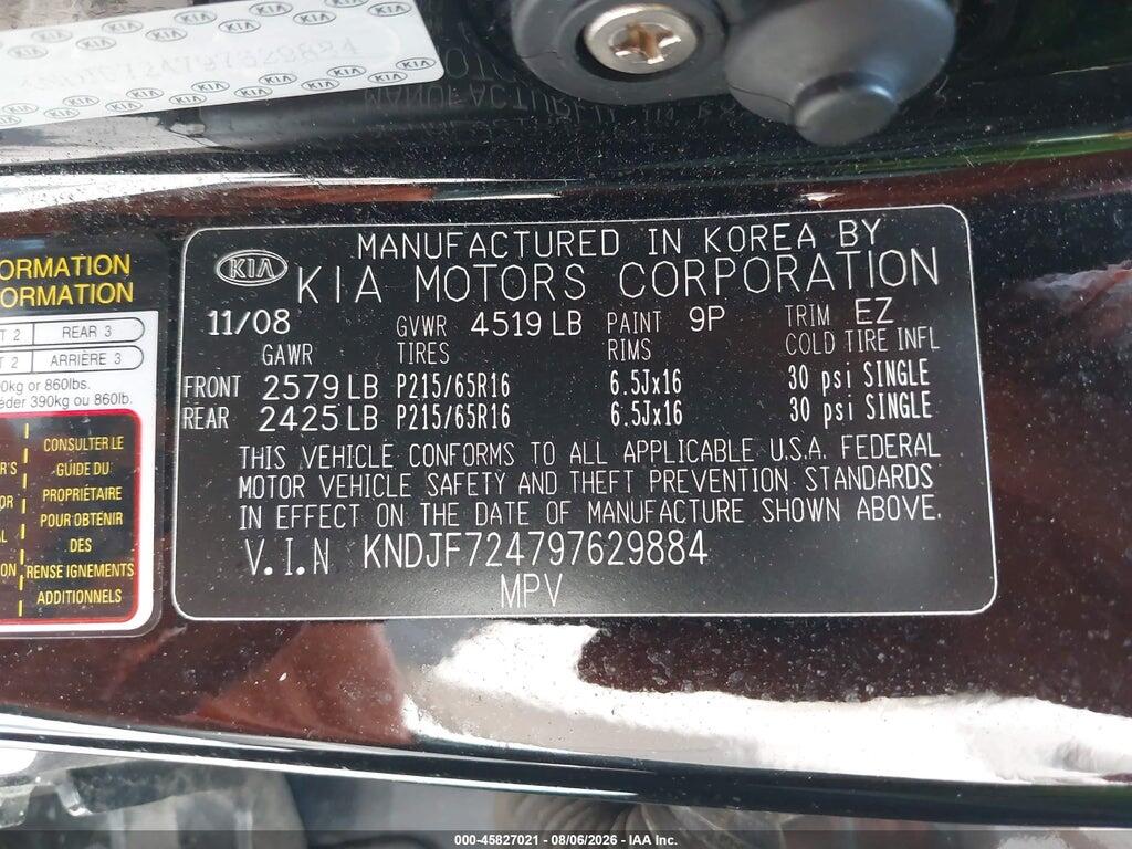 KNDJF724797629884 2009 KIA SPORTAGE photo no. 9